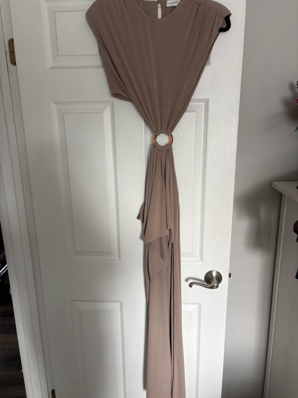 Lovers + Friends Encore Dress. Taupe
